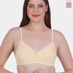 Reveira Pack Of 2 Non-Padded Medium Coverage All Day Comfort Dry-Fit Everyday Bra-image-93