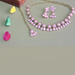 VATSALYA creation Women Artificial Stones and Beads Studded Jewellery Set-image-24