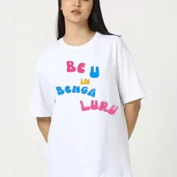 SALUJA FABRICS Women Sports Printed Raw Edge T-shirt-image-40
