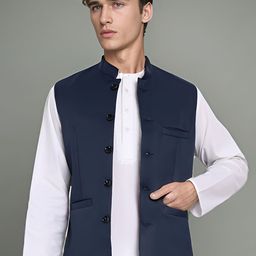 Moda Rapido Satin Nehru Jacket-image-49