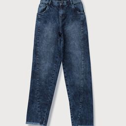 Gini and Jony Girls Navy Blue Mildly Distressed Heavy Fade Jeans-image-94