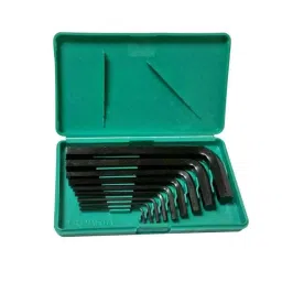 Taparia 9 Pieces Black Finish Allen Key Set in Box Packing, KM 9V-image-91