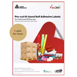 Fasjet ST-1B Multipurpose A4 Self Adhesive Paper Label Stickers (Pack of 100)-11