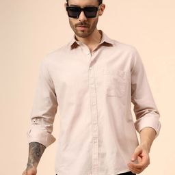 Cantabil Spread Collar Long Sleeves Comfort Shirt-image-90