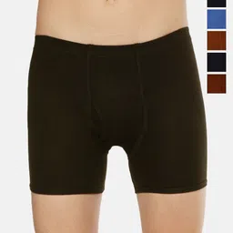 Dollar Pack Of 6 Mid-Rise Assorted Pure Cotton Trunks MLHTR-05-PO6-ASST5-image-4