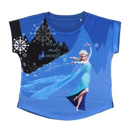 Disney by Wear Your Mind Girls Blue Elsa Printed Top-image-48