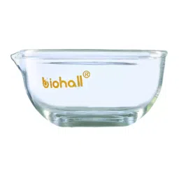 Biohall 200x100 mm Borosilicate Glass 3.3 Evaporating Dish With Spout, BLS.ED.08 (Pack of 5)-21