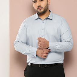 Sztori Men Plus Size Smart Pure Cotton Formal Shirt-image-70