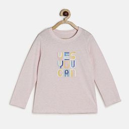 MINI KLUB Pink & Blue Pure Cotton Round Neck Long Sleeves Print Top-image-10