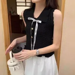 KPOP Women Shirt Collar Top-image-77