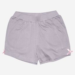 Kiddopanti Solid Colour Shorts - Light Grey-image-107
