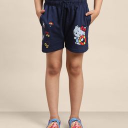 Kidsville Hello Kitty Printed Shorts - Navy Blue-picture-18