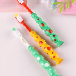 Babyhug Baby Junior Toothbrush Pack of 3 - color and print may vary-image-33