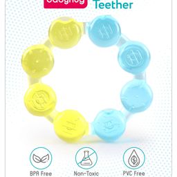 Babyhug Ring Shaped Water Filled Teether- Yellow and Blue-25