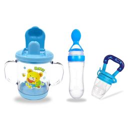 Chinmay Kids Straw Feeding Sipper Anti Spill for Kids Fruit Feeder And Soother - Made of Food-Grade Material, 100% free of BPA  (Blue)-image-60