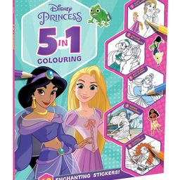 Princess: 5-In-1 Colouring | Stickers, Coloring & Activities Books for Kids-18