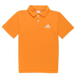 Adidas Kids Knit Half Sleeves Polo T-Shirt With Logo Print- Golden-image-69