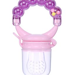 Domenico World Baby Love Rattle Silicone Food & Fruit Nibbler - Purple-image-87