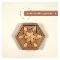 Mittimate 30-Piece Wooden Jigsaw Puzzle Engaging Brain Teaser Game for Kids | Fun & Educational Playtime-image-94