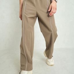 MASCLN SASSAFRAS Unisex Loose Fit Wrinkle Free Trousers-image-58
