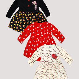KidzzCart Polka Dot Print Fit & Flare Dress-image-87