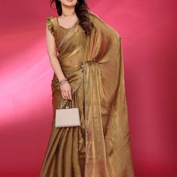 PHORIA STYLE Beads and Stones Pure Chiffon Designer Saree-picture-33