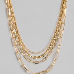 Jewels Galaxy Gold-Plated Layered Necklace-image-99