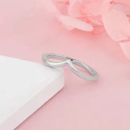 GIVA 925 Sterling Silver Basic Stackable Vanki Ring Fixed Size For Women-image-20