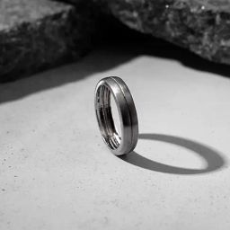 GIVA 925 Silver Black Rhodium Around You Band For Fixed Size For Men-picture-1