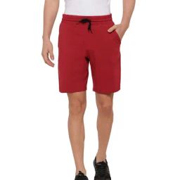 Forever 21 Red Regular Fit Solid Shorts-picture-4