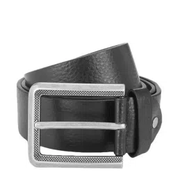 The Vertical Logger Black Leather Waist Belt for Men-48