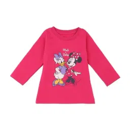 Bodycare Kids Pink & White Printed Full Sleeves T-Shirt-16