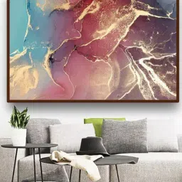 The Art House Abstract Multicolor Canvas Wall Painting-42