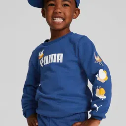 Puma Kids Blue Printed Sweatshirt-image-68