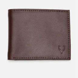 Allen Solly Men Brown Textured Leather Belt and Wallet image 3