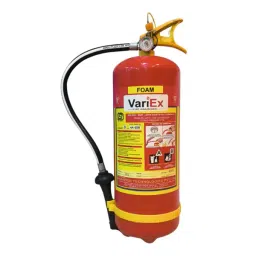 Variex 9 L Mechanical Foam Type Fire Extinguisher Stored Pressure Red with 35 Bar Test Pressure, VFE-9MF-10