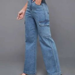 Miss Chase Blue Cargo Jeans-image-53
