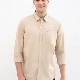 Allen Solly Beige Regular Fit Shirt-image-81