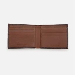 Allen Solly Men Brown Textured Leather Belt and Wallet image 4