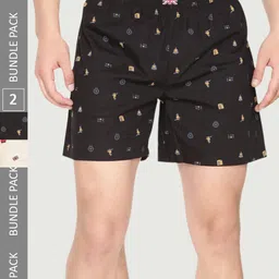 Pepe Jean Pack Of 2 Printed Pure-Cotton Boxers 8904311382003-image-82