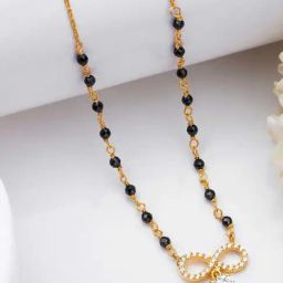 Zavya 925 Silver Eternal Bond Gold-Plated Mangalsutra for Women-image-54