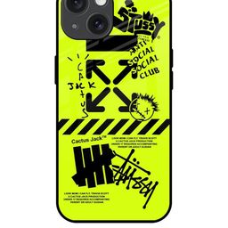 QRIOH Quirky Printed iPhone 15 Back Case Mobile Accessories-image-87