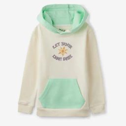 The Souled Store Kids Cream & Green Cotton Printed Full Sleeves Hoodie-image-69