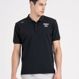 Red Tape Black Regular Fit Polo T-Shirt-image-96