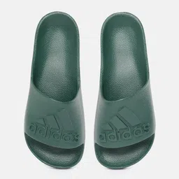 ADIDAS Unisex Aquo Slip On Embossed Brand Logo Sliders-7