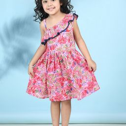Cutiekins Floral Print Fit & Flare Midi Dress-image-75