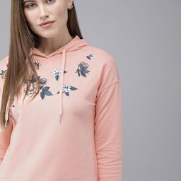 Van Heusen Athleisure Floral Printed Antiviral Quick Dry Hooded Sweatshirt-image-44