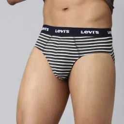 Levi'S Navy Cotton Skinny Fit Striped Briefs-picture-17