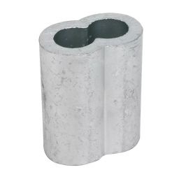 Dayton 6.35 mm (1/4 inch) Dia Oval Sleeve Swage Wire Rope, 1DLF6-10