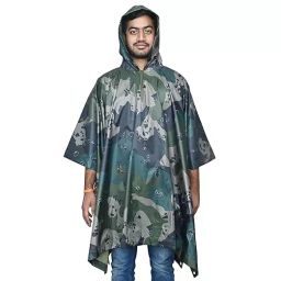 Allextreme Poncho Raincoat Heavy Duty Military Impermeable Jacket Army Green Size L Model 5 for Outdoor, Hiking, Camping, ‎AL6PU05-picture-25